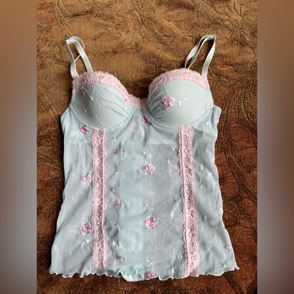 VICTORIA'S SECRET Pink Mesh Bustier Dress main image 0